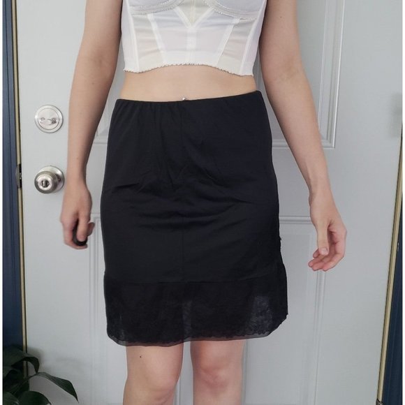 Vintage Black Skirt Slip - Picture 1 of 4